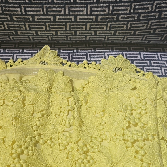 Anthropologie Yellow eyelet dress - Picture 5 of 8